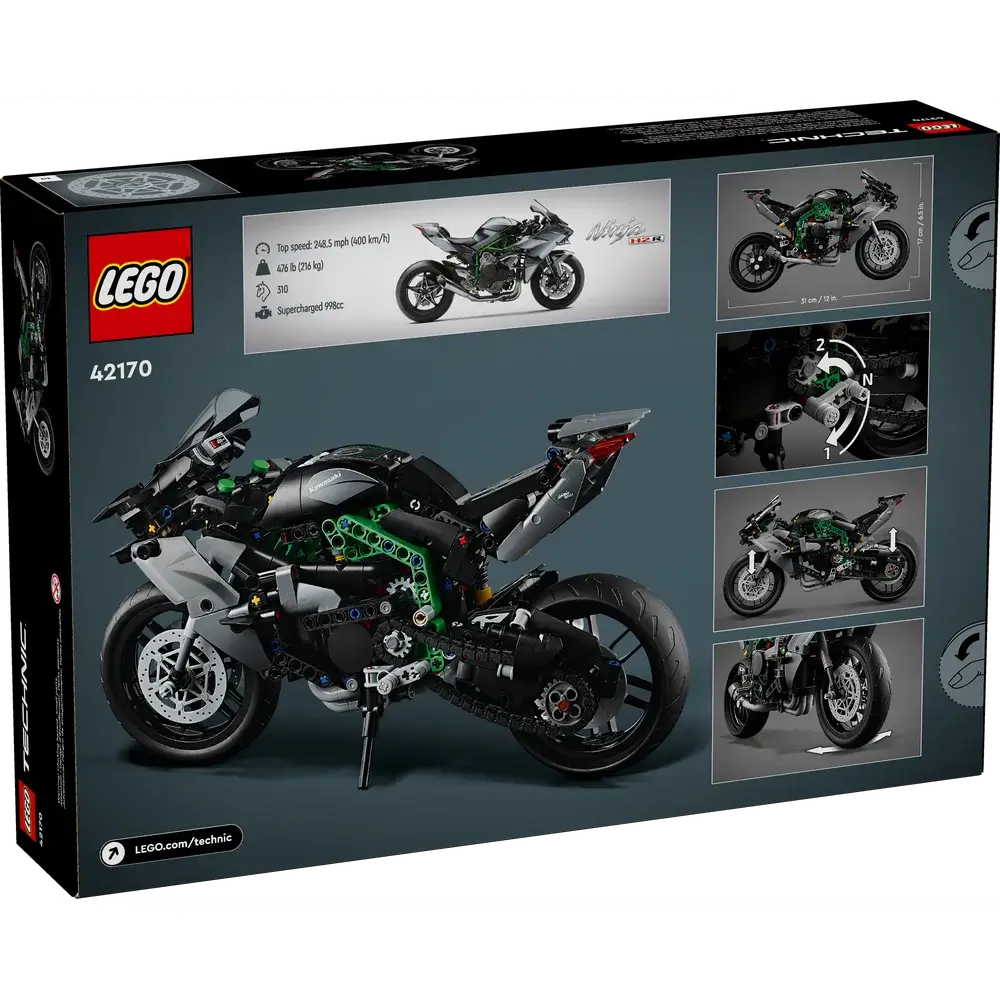 LEGO® Technic™ Kawasaki Ninja H2R Motorcycle Building Set (42170)