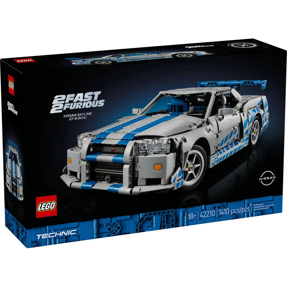 LEGO® Technic Fast & Furious 2 Fast 2 Furious Nissan Skyline GT-R (R34) Car (42210)