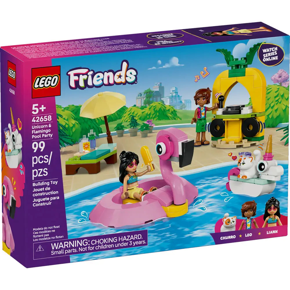 LEGO® Friends Unicorn & Flamingo Pool Party (42658)