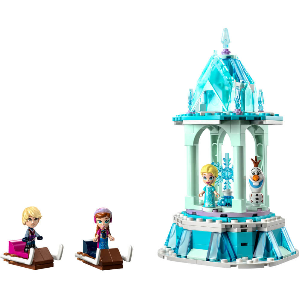 LEGO® Disney Anna and Elsa’s Magical Carousel 43218 Building Toy Set (175 Pieces) built