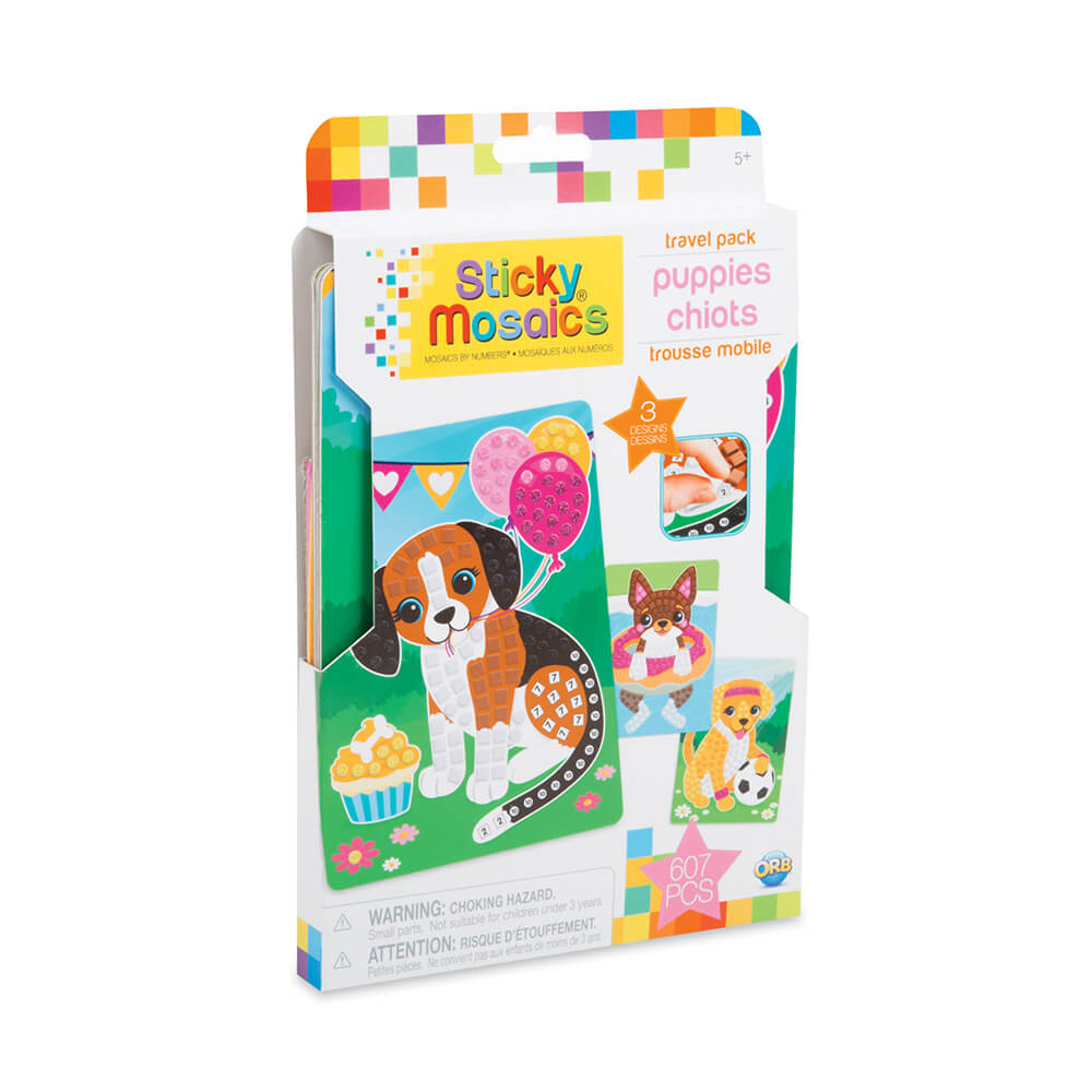 ORB Sticky Mosaics Travel Pack Puppies