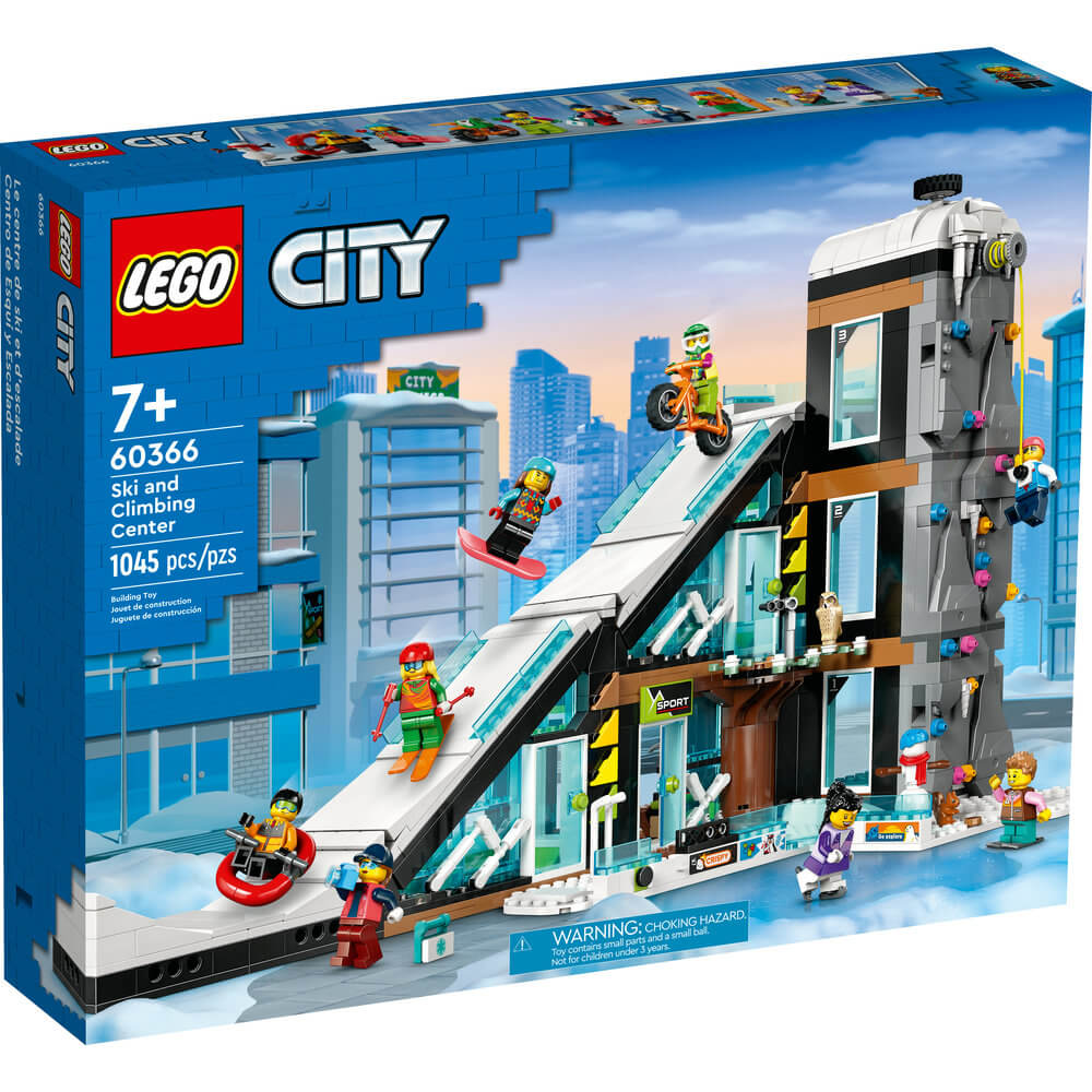 LEGO® City Ski and Climbing Center 60366 Building Toy Set (1,054 Pieces) front of the box