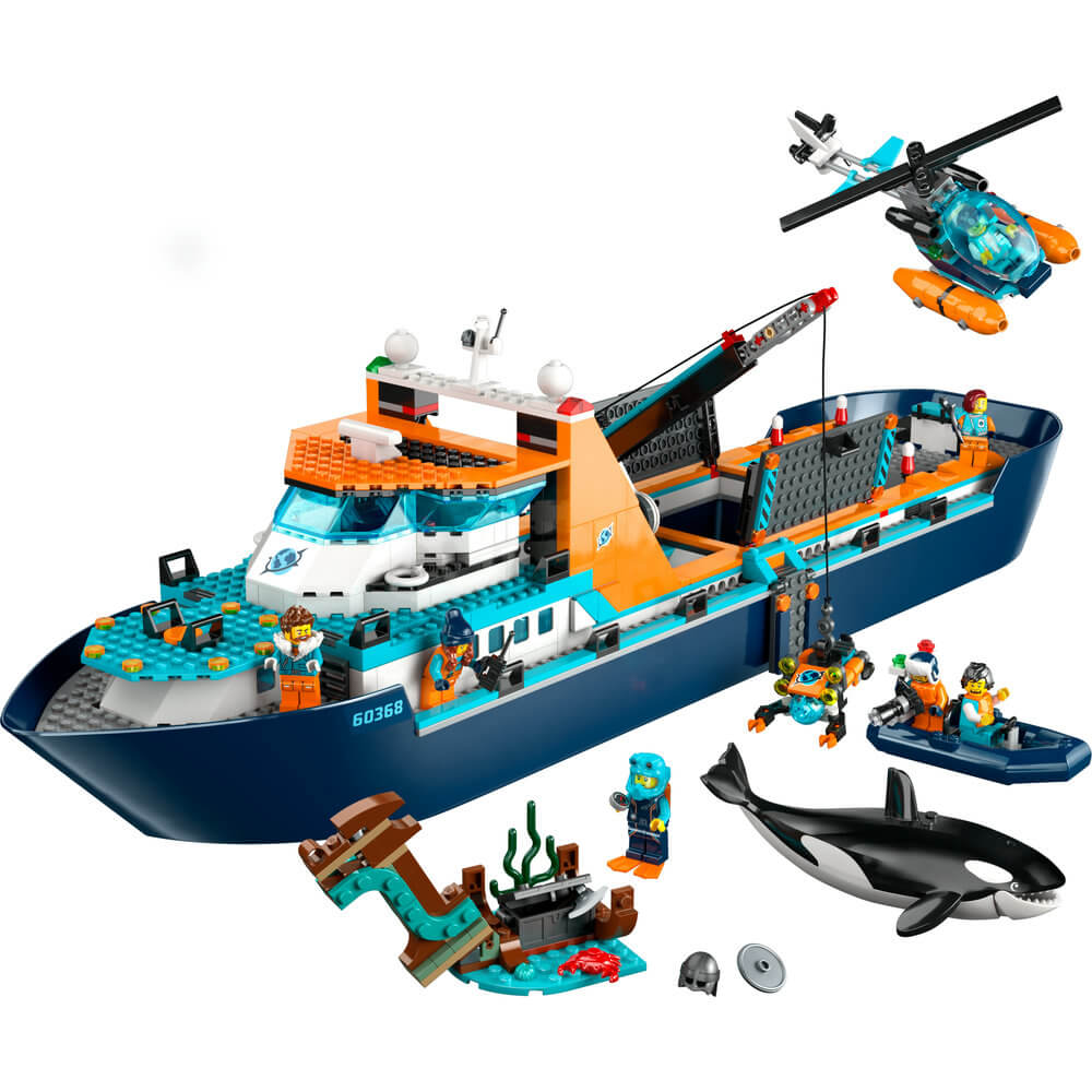 LEGO® City Arctic Explorer Ship 60368 Building Toy Set (815 Pieces)