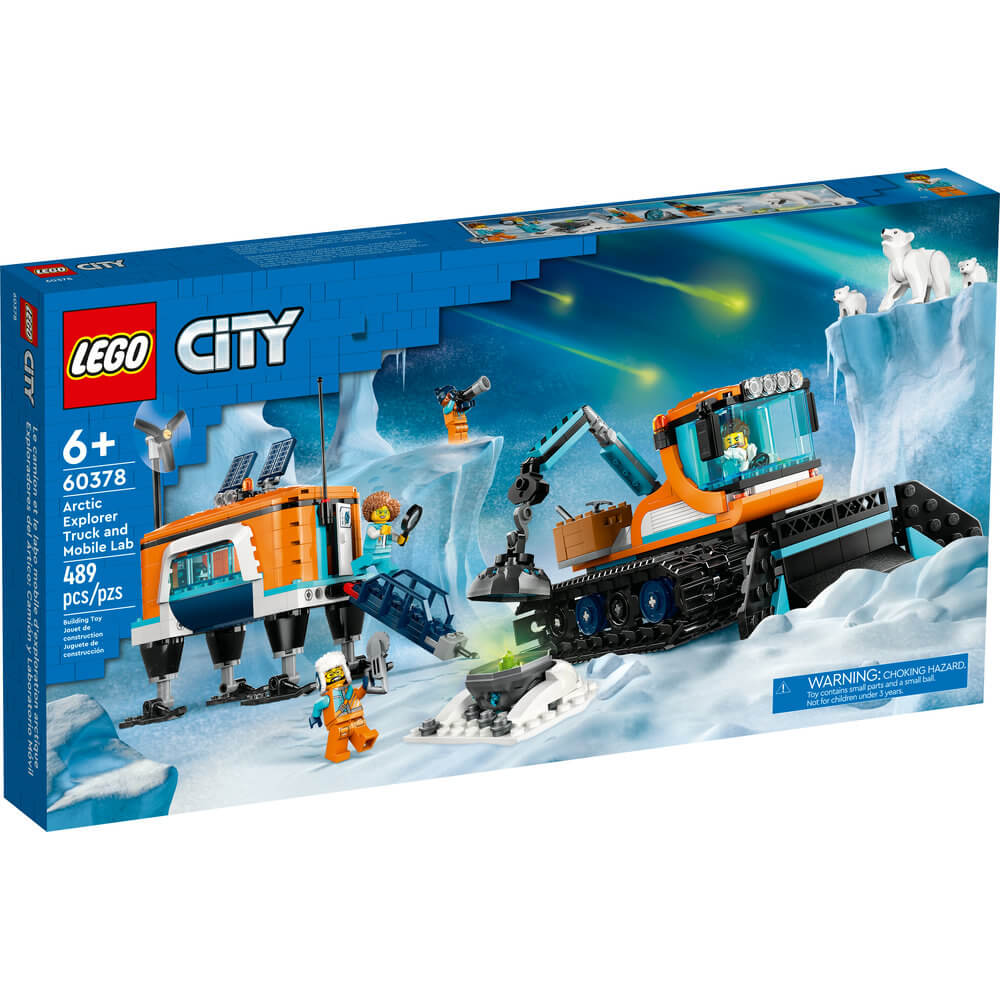 LEGO® City Arctic Explorer Truck and Mobile Lab 60378 Building Toy Set (489 Pieces) front of the box