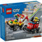 LEGO® City Pizza vs. Fire Truck Race Car Pack Building Kit 60458