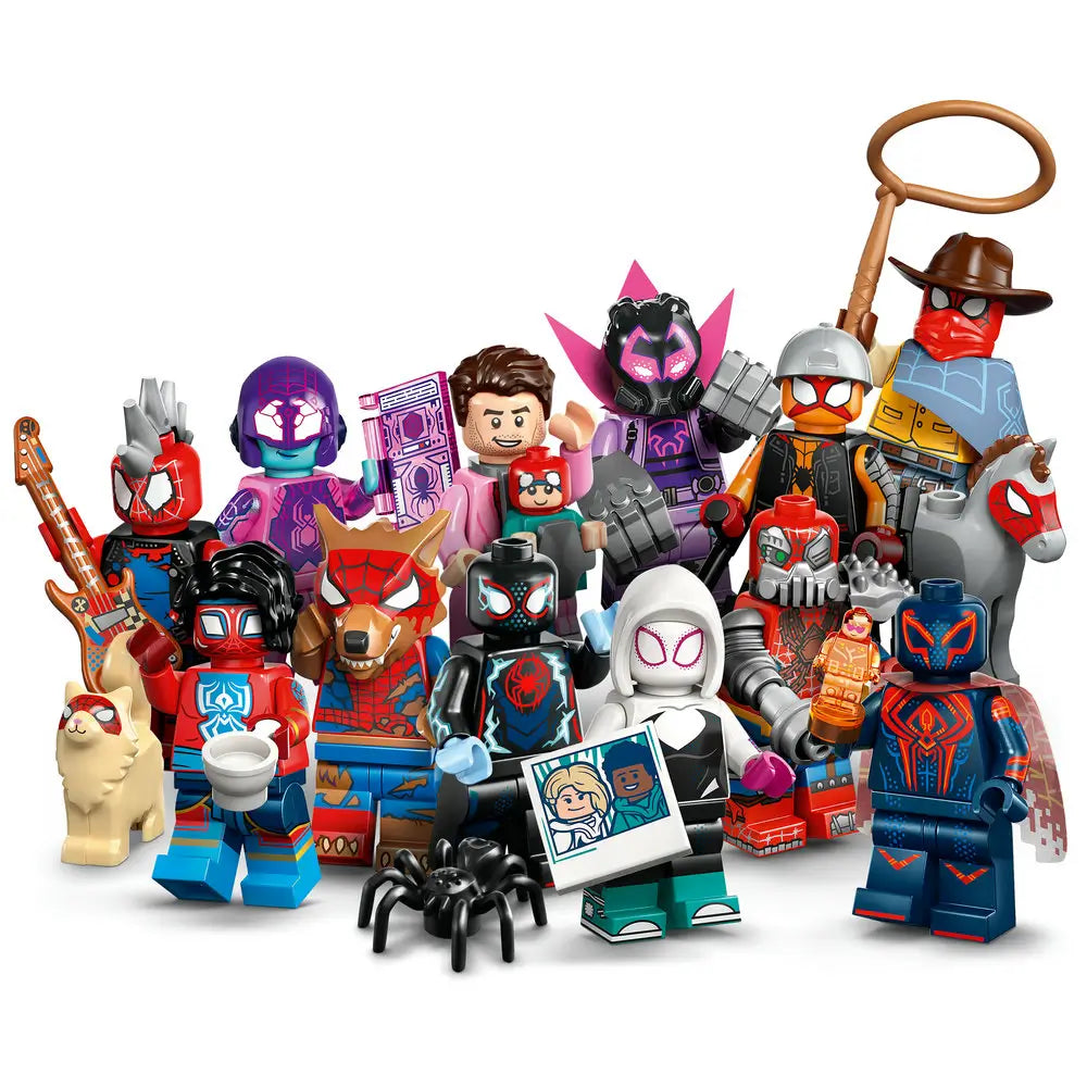 LEGO® Minifigures Marvel Spider-Man: Across the Spider-Verse 6 Pack 47 Piece Building Kit (66797)