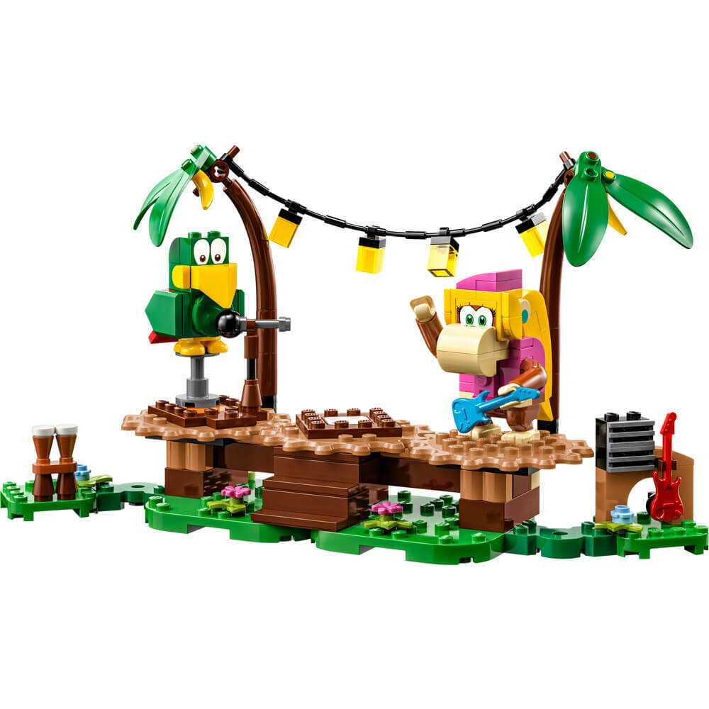 LEGO® Super Mario™ Dixie Kong’s Jungle Jam Expansion Set 71421 Building Toy Set (174 Pieces) set built