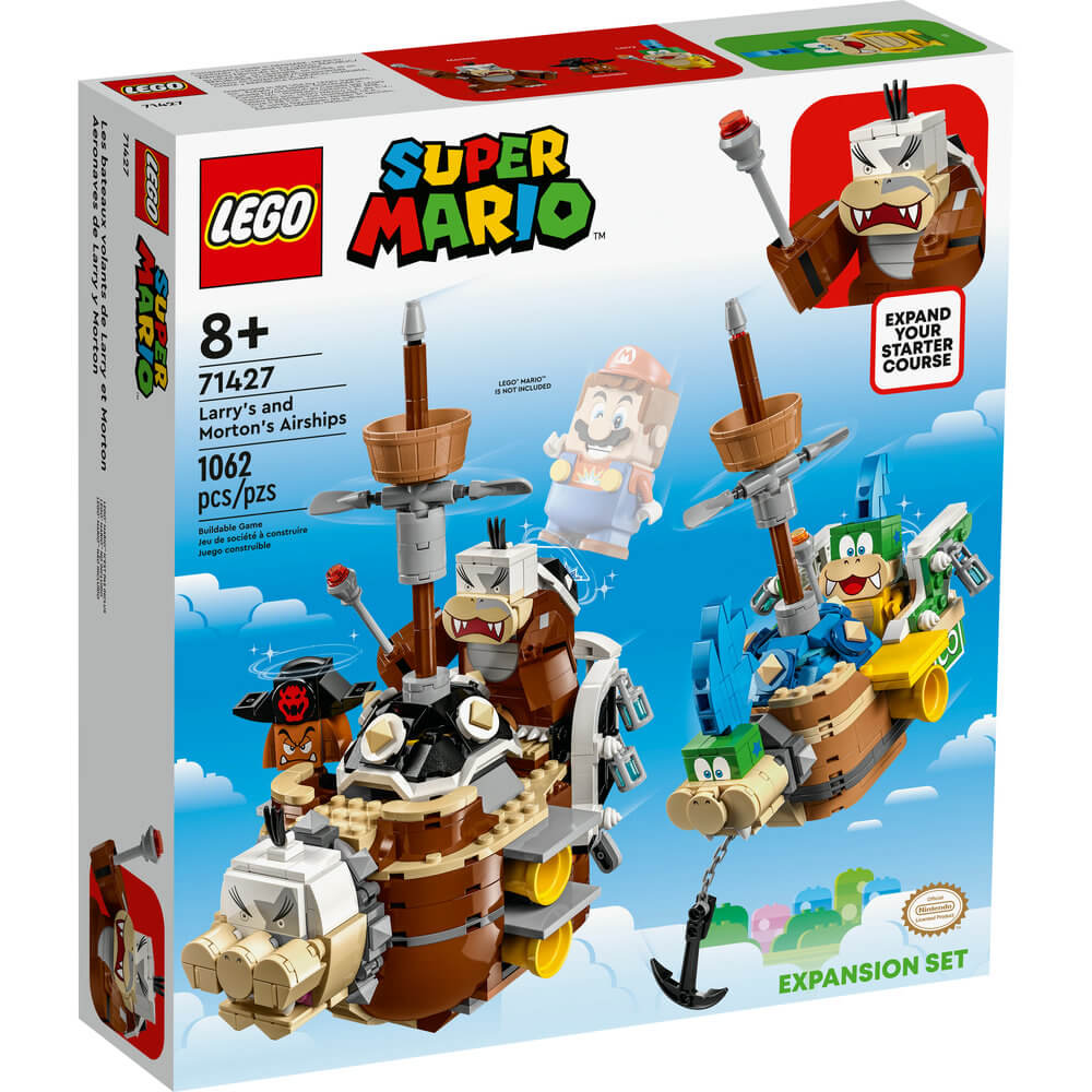 LEGO® Super Mario™ Larry’s and Morton’s Airships Expansion Set 71427 (1,062 Pieces) front of the box