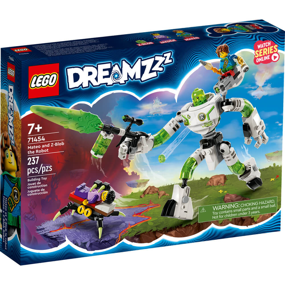 LEGO® DREAMZzz™ Mateo and Z-Blob the Robot 71454 Building Toy Set (237 Pieces) front of box