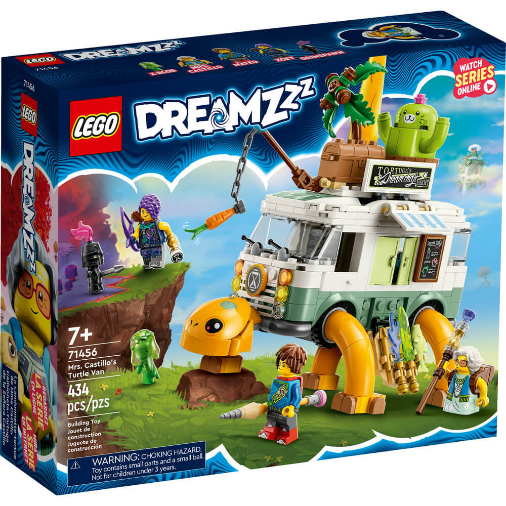 LEGO® DREAMZzz™ Mrs. Castillo’s Turtle Van 71456 Building Toy Set (434 Pieces) front of the box