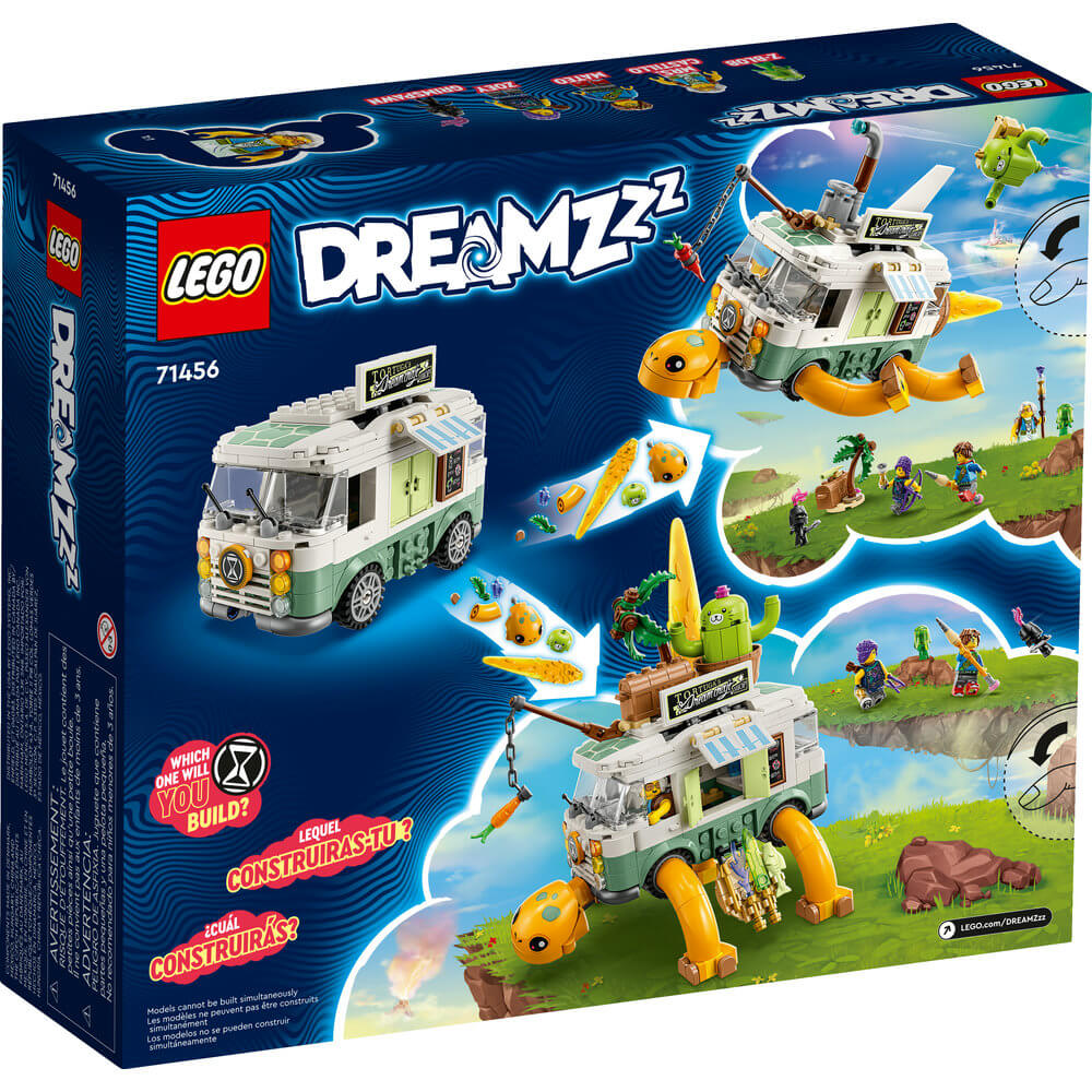 LEGO® DREAMZzz™ Mrs. Castillo’s Turtle Van 71456 Building Toy Set (434 Pieces) back of the box