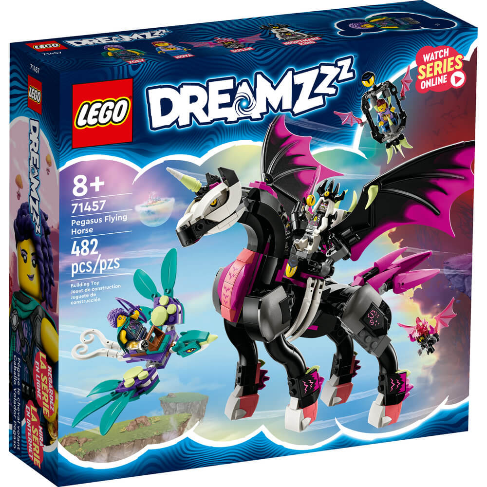 LEGO® DREAMZzz™ Pegasus Flying Horse 71457 Building Toy Set (482 Pieces) front of the box