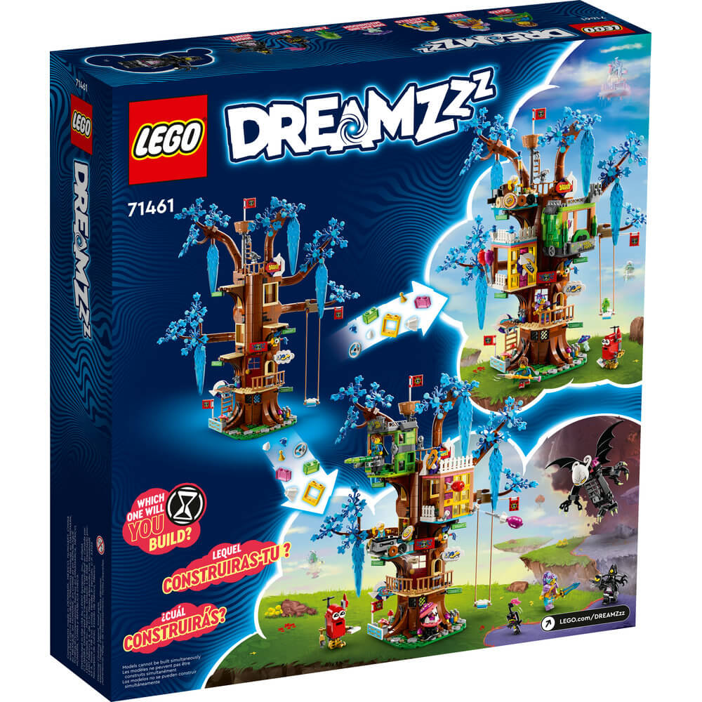 LEGO® DREAMZzz™ Fantastical Tree House 71461 Building Toy Set (1,257 Pieces) back of the package