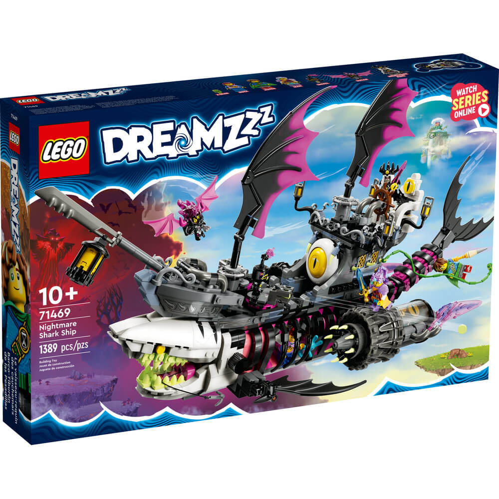 LEGO® DREAMZzz™ Nightmare Shark Ship 71469 Building Toy Set (1,389 Pieces) front of the box