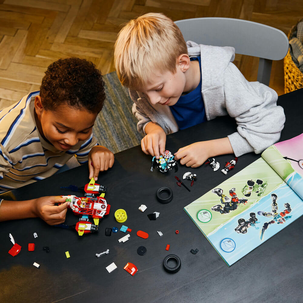 LEGO® DREAMZzz Cooper's Tiger Mech & Zero's Hot Rod Car Building Kit 71497