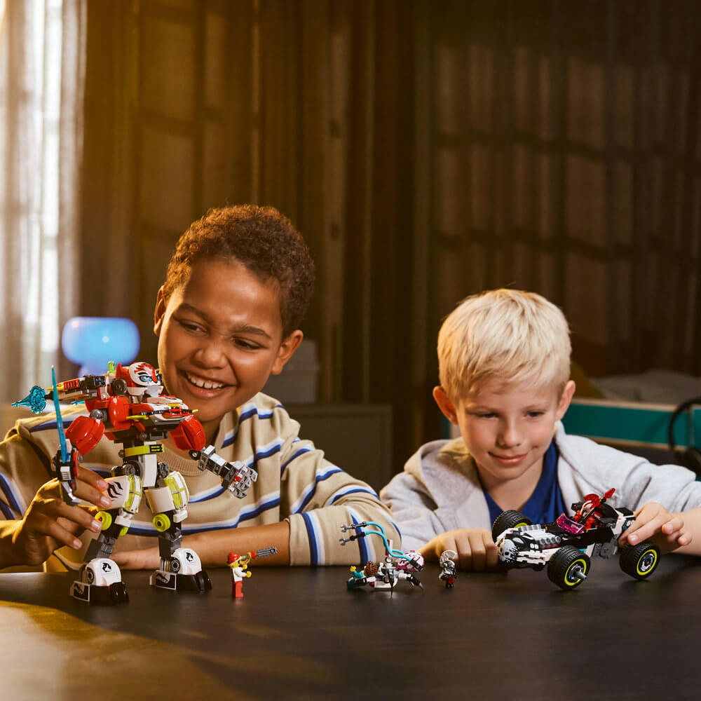 LEGO® DREAMZzz Cooper's Tiger Mech & Zero's Hot Rod Car Building Kit 71497