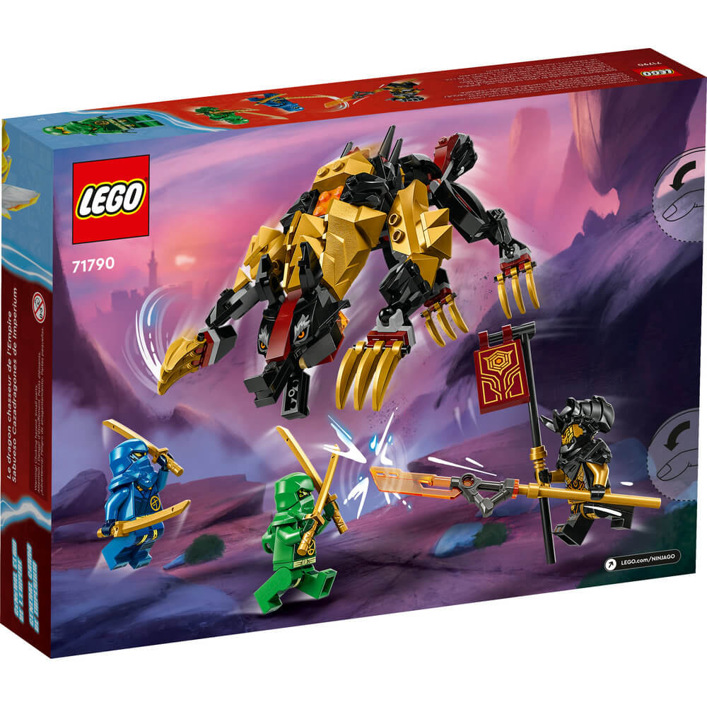LEGO® NINJAGO® Imperium Dragon Hunter Hound 71790 Building Toy Set (198 Pieces) back of the box