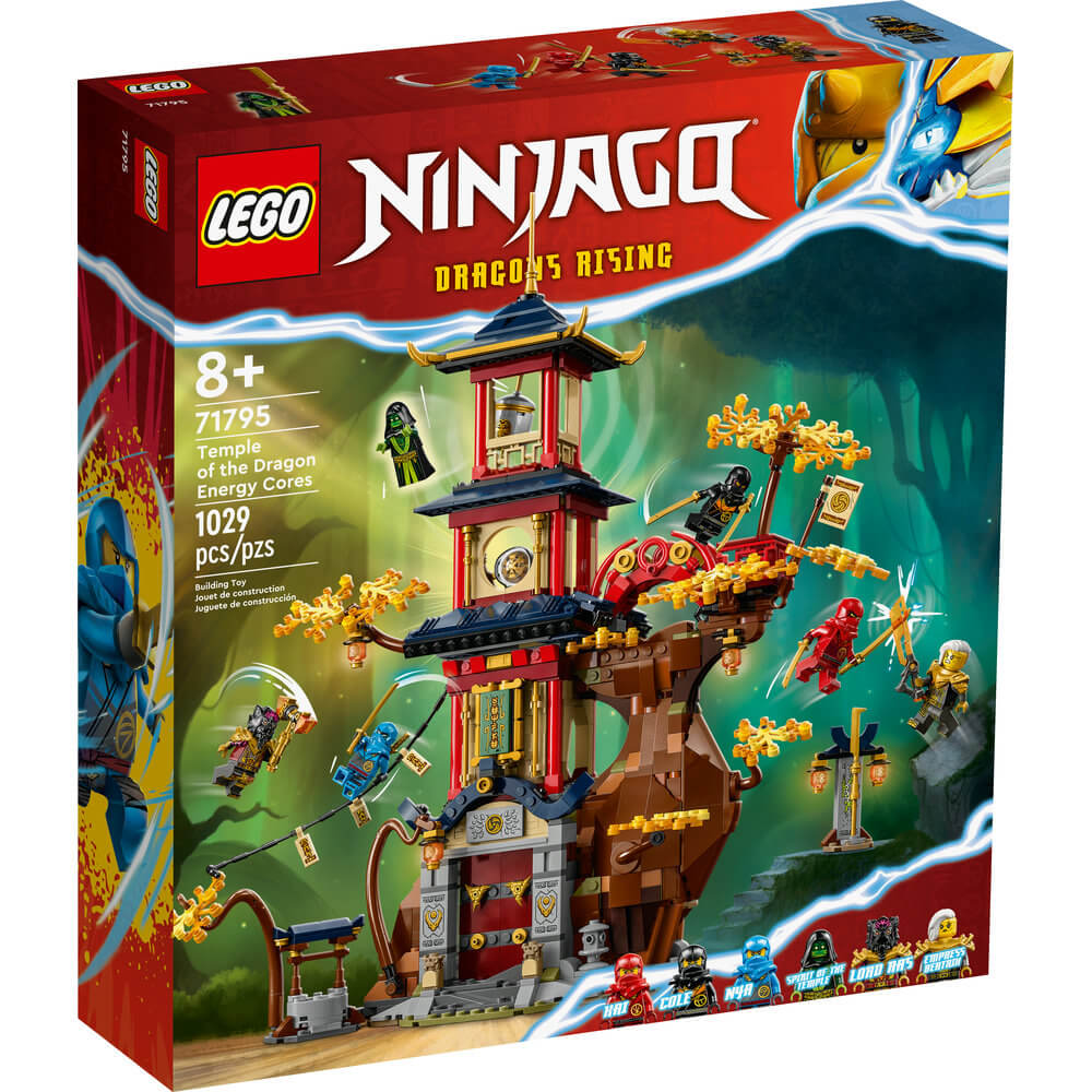 LEGO® NINJAGO® Temple of the Dragon Energy Cores 71795 Building Toy Set (1,029 Pieces) front of the box