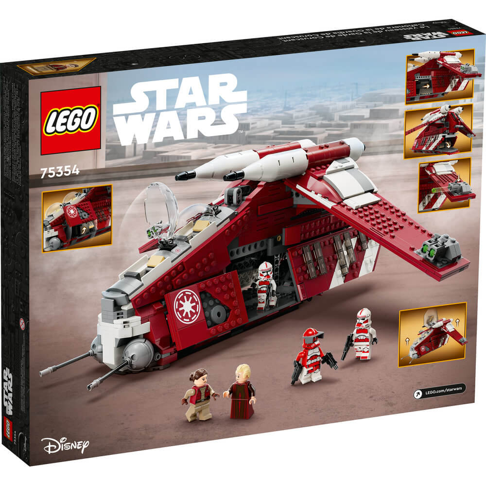 LEGO® Star Wars Coruscant Guard Gunship™ 1083 Piece Building Set (75354) back of the box