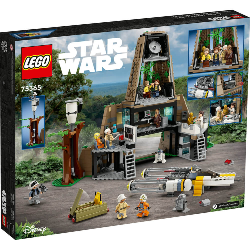 LEGO® Star Wars™ Yavin 4 Rebel Base 75365 Building Toy Set (1,067 Pieces) back of the box
