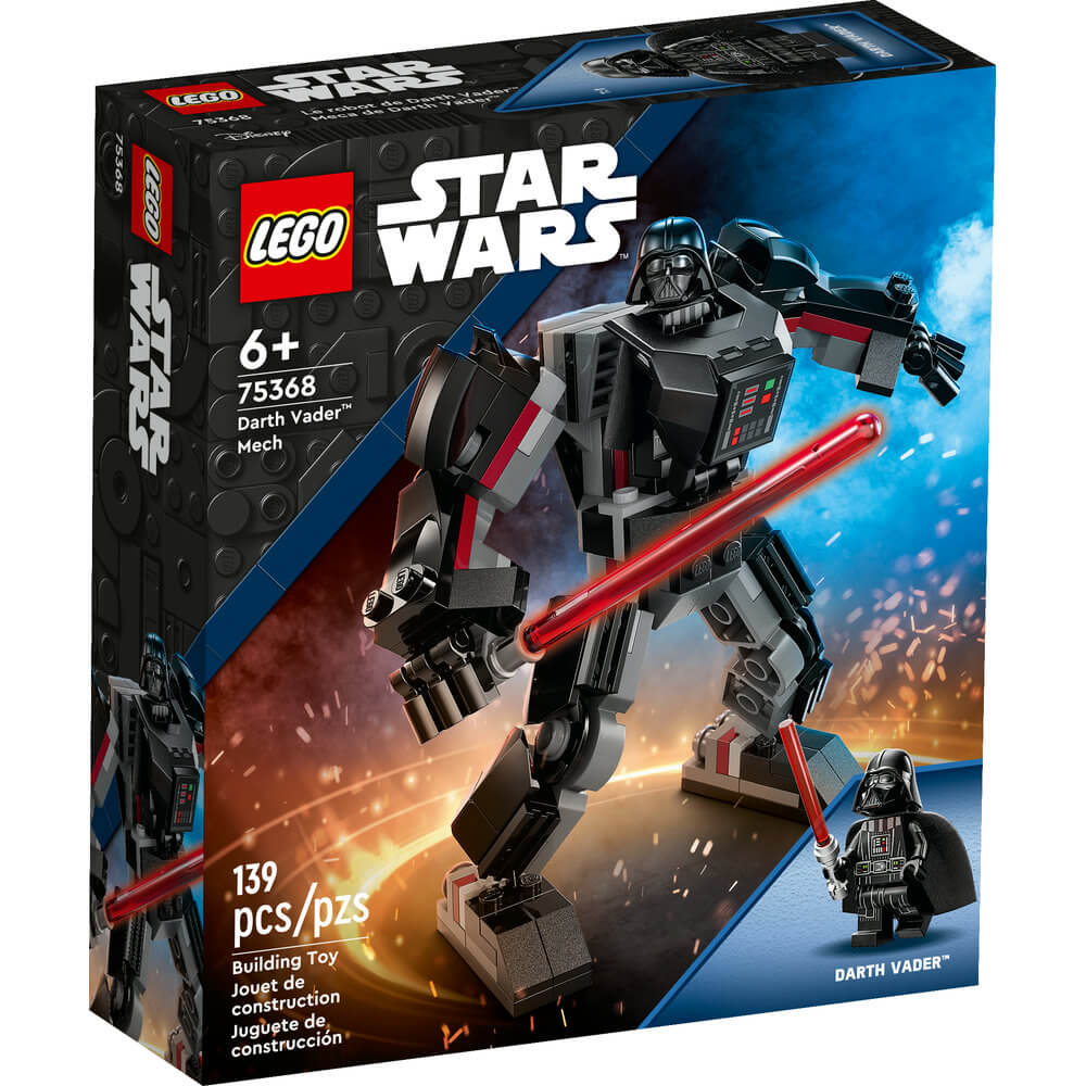 LEGO® Star Wars™ Darth Vader™ Mech 75368 Building Toy Set (139 Pieces) front of the box