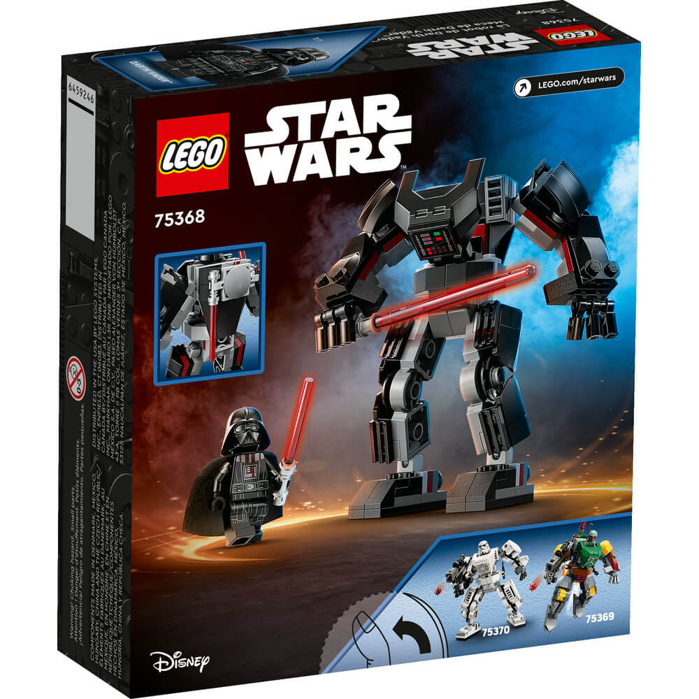 LEGO® Star Wars™ Darth Vader™ Mech 75368 Building Toy Set (139 Pieces) back of the box