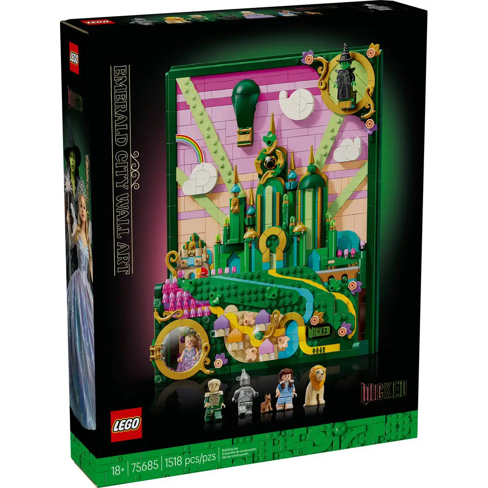 LEGO® Wicked Emerald City Wall Art 1518 Piece Building Kit (75685)