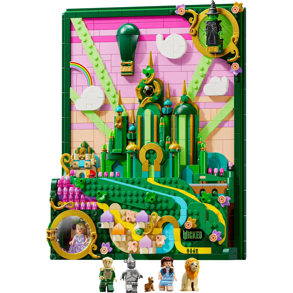 LEGO® Wicked Emerald City Wall Art 1518 Piece Building Kit (75685)