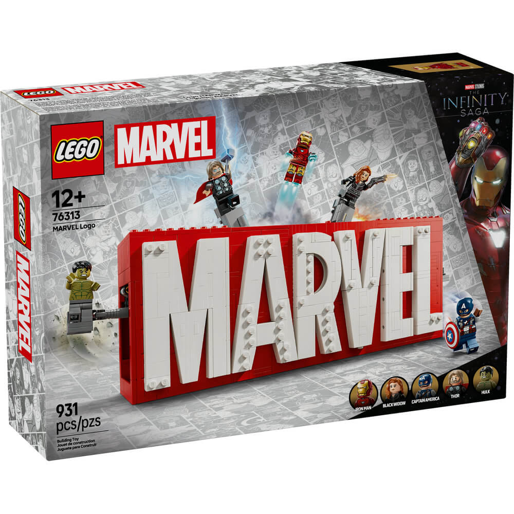LEGO® Super Heroes Marvel MARVEL Logo & Minifigures Building Kit 76313