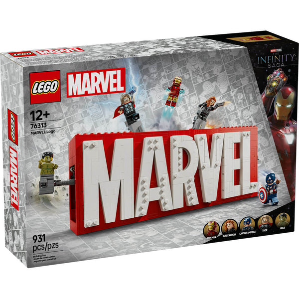 LEGO® Super Heroes Marvel MARVEL Logo & Minifigures Building Kit