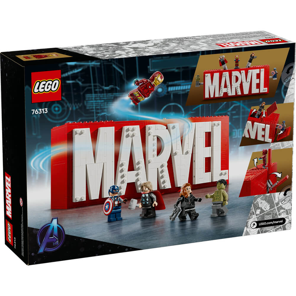 LEGO® Super Heroes Marvel MARVEL Logo & Minifigures Building Kit 76313