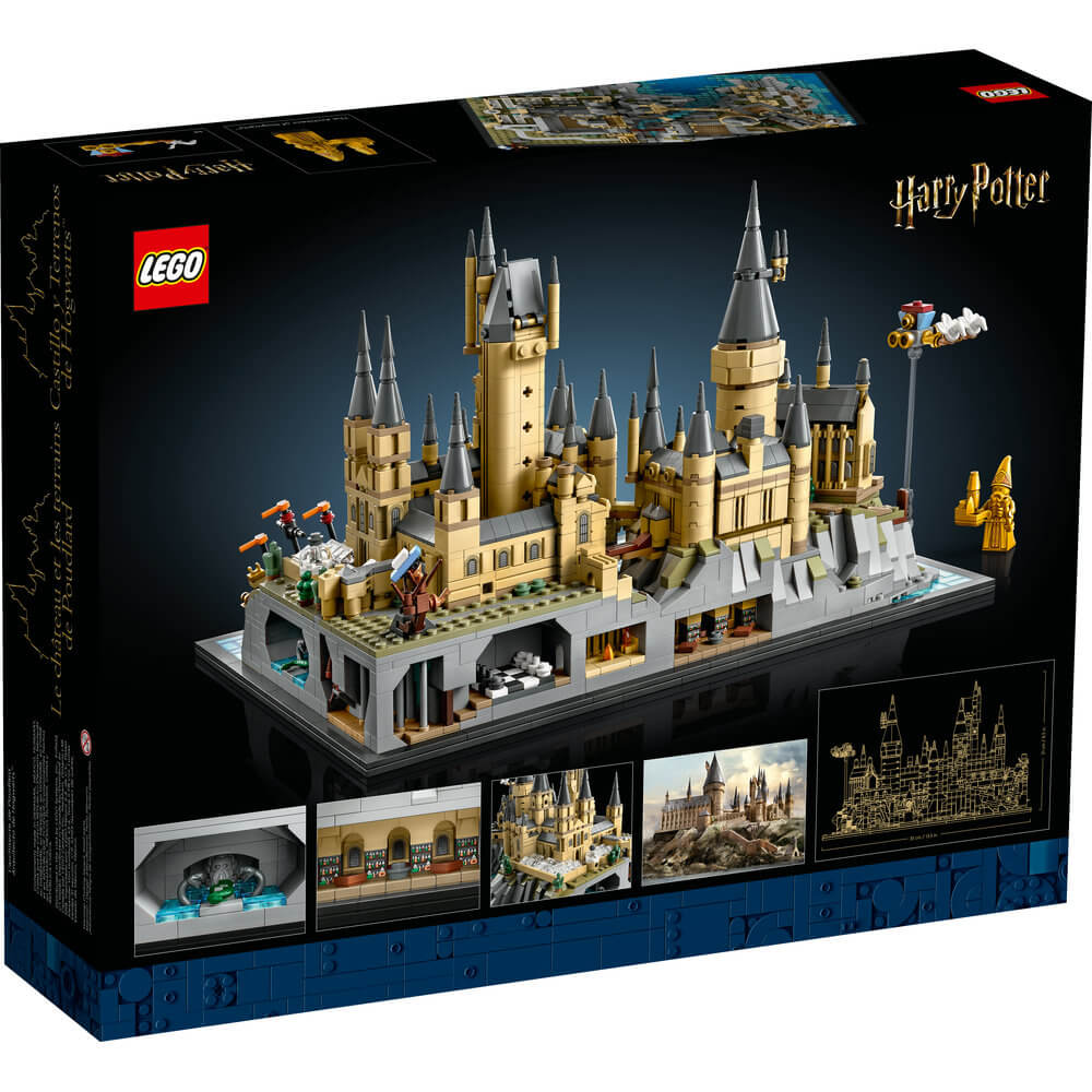 LEGO® Harry Potter Hogwarts™ Castle and Grounds 2660 Piece Building Set (76419) back of the box
