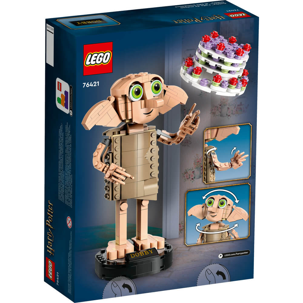 LEGO® Harry Potter™ Dobby™ the House-Elf 76421 Building Toy Set (403 Pieces) back of the box