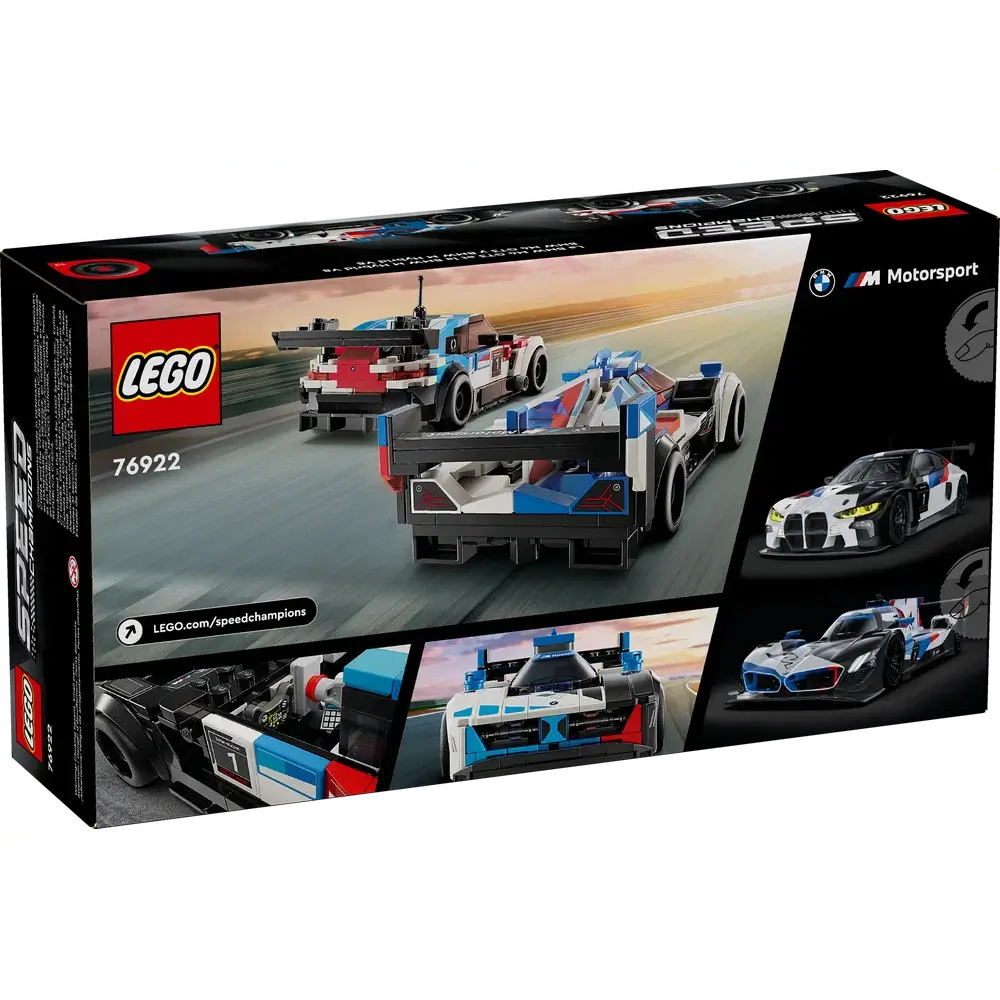LEGO® Speed Champions BMW M4 GT3 & BMW M Hybrid V8 Race Cars Building Set (76922)