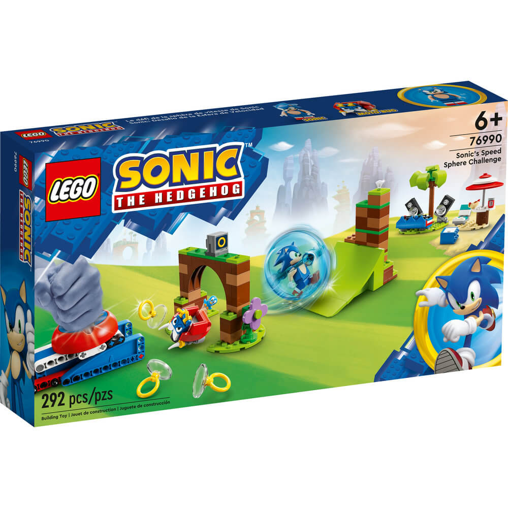 LEGO® Sonic the Hedgehog™ Sonic’s Speed Sphere Challenge 76990 Building Set (292 Pieces) front of the box