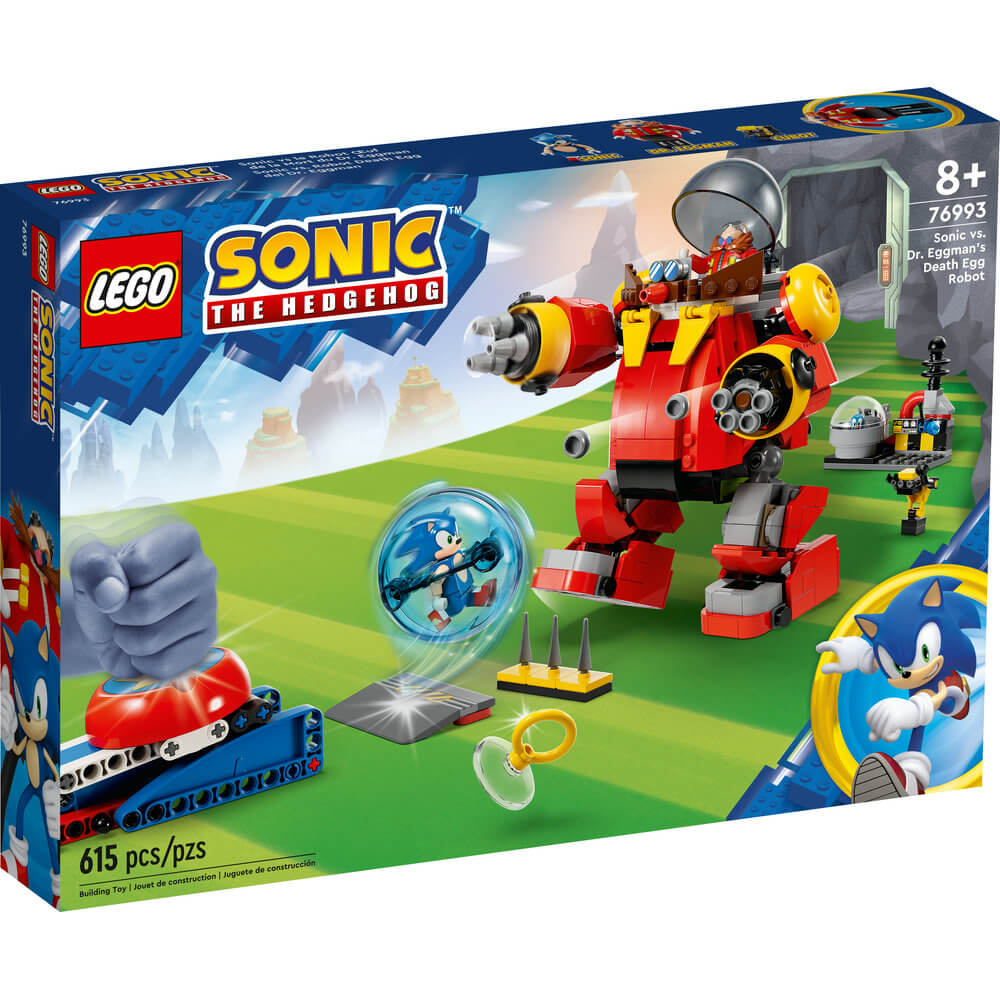 LEGO® Sonic the Hedgehog™ Sonic vs. Dr. Eggman’s Death Egg Robot 76993 (615 Pieces) front of the box
