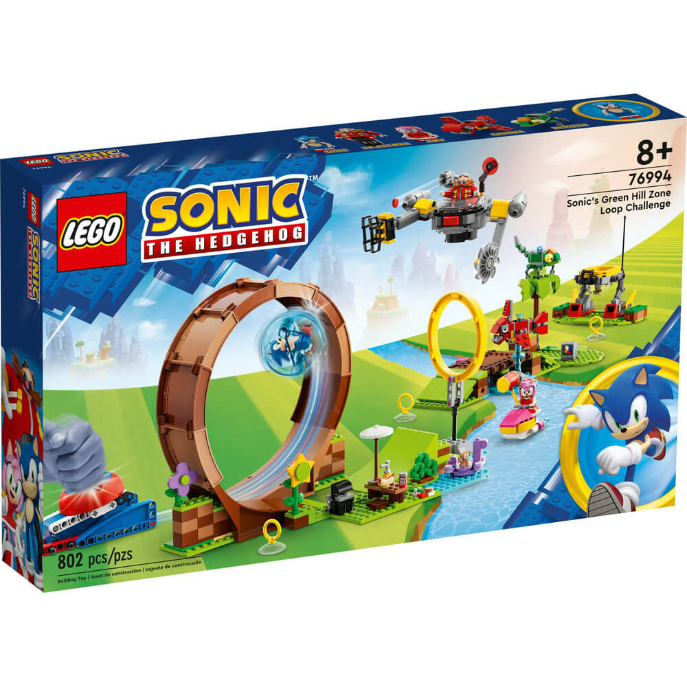 LEGO® Sonic the Hedgehog™ Sonic’s Green Hill Zone Loop Challenge 76994 (802 Pieces) front of the box