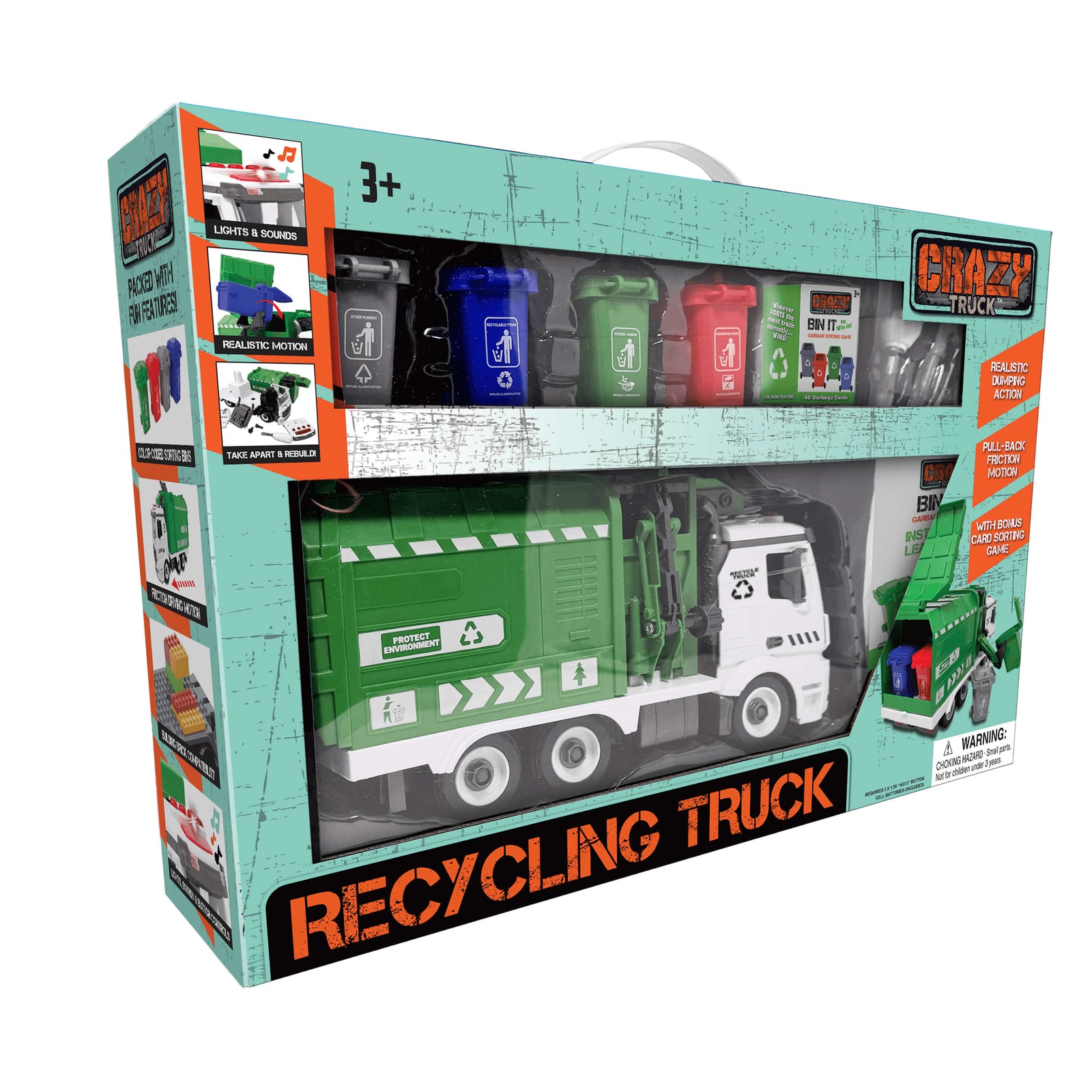Thin Air Brands Garbage Recycling Truck with Light & Sound