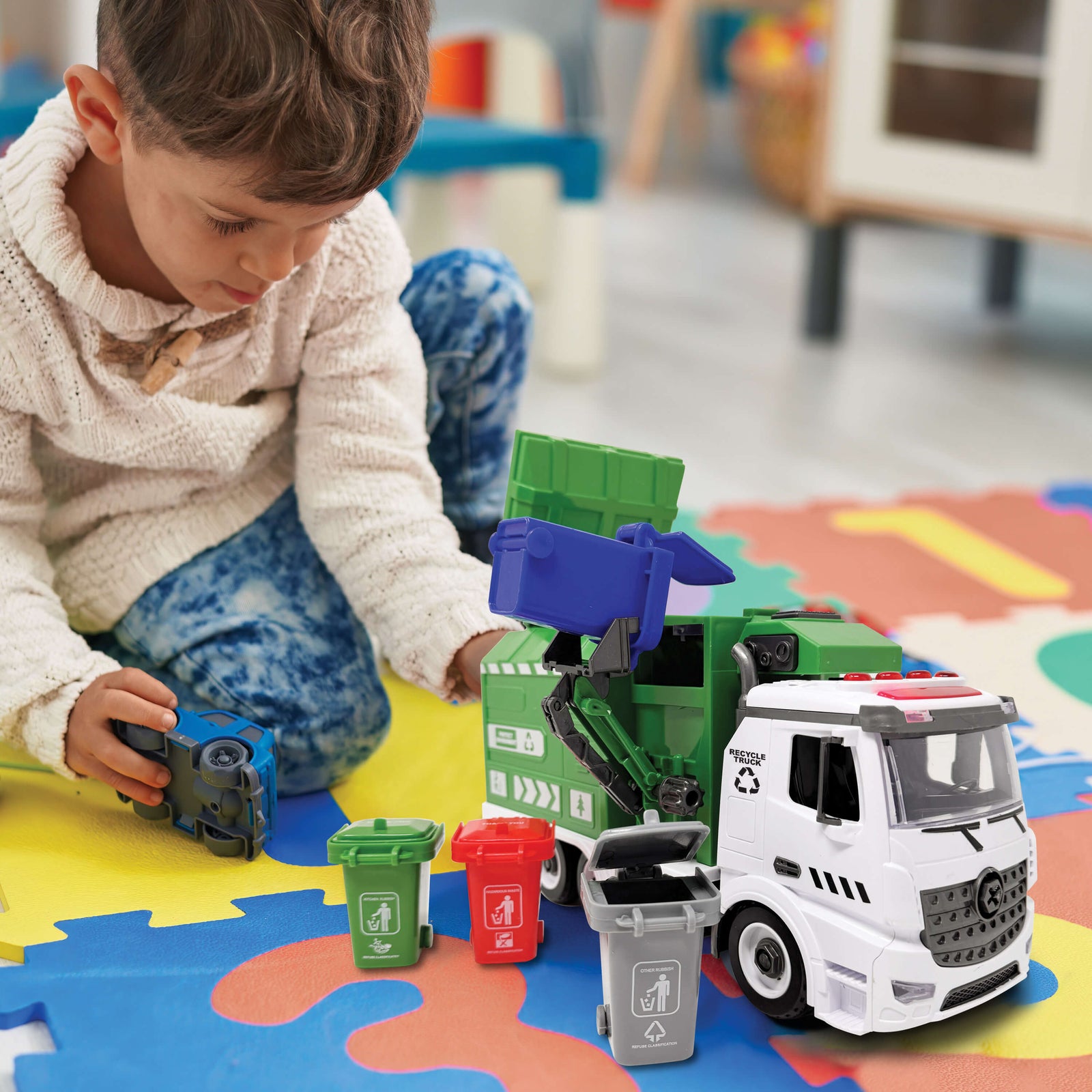 Thin Air Brands Garbage Recycling Truck with Light & Sound
