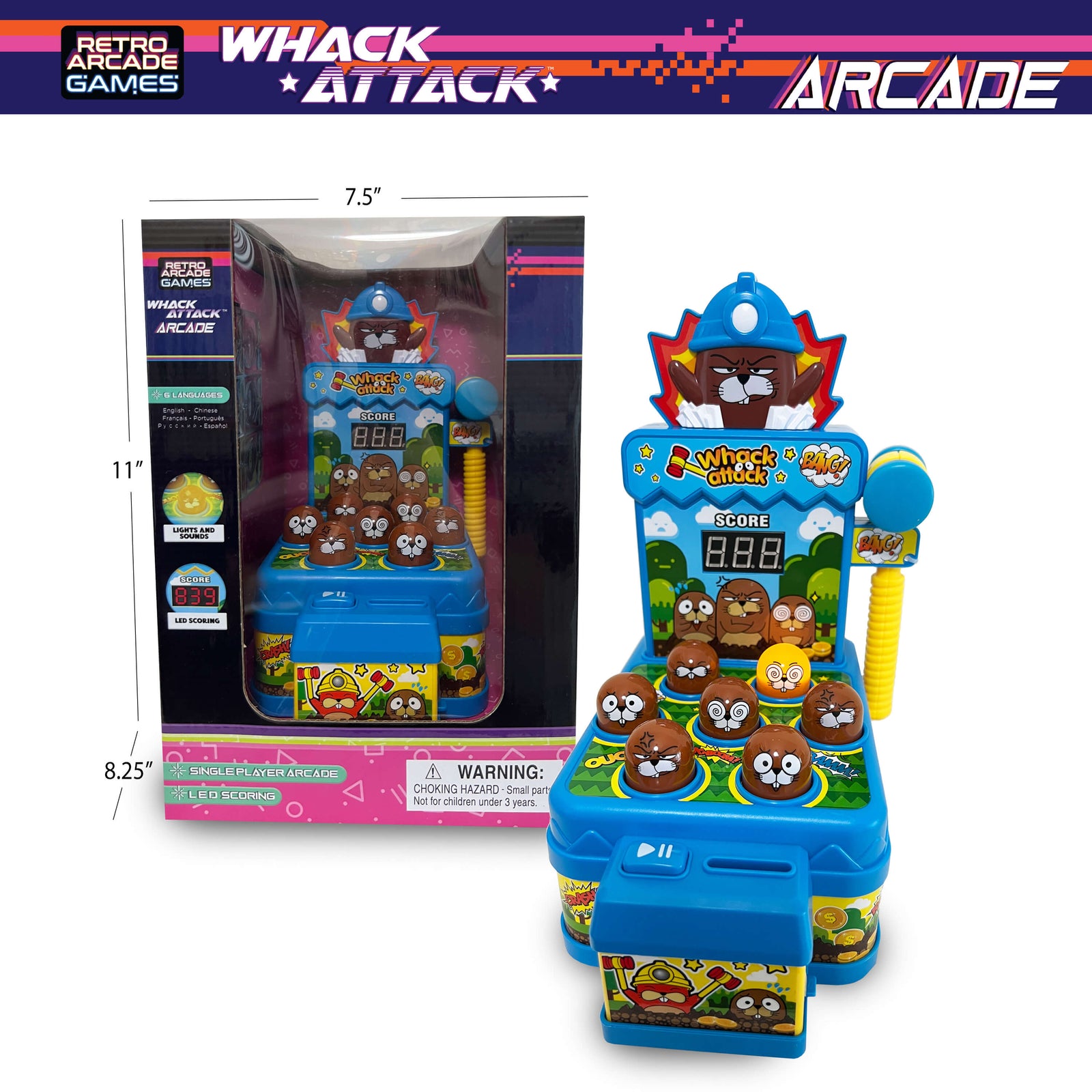 Thin Air Brands Whack Attack Arcade