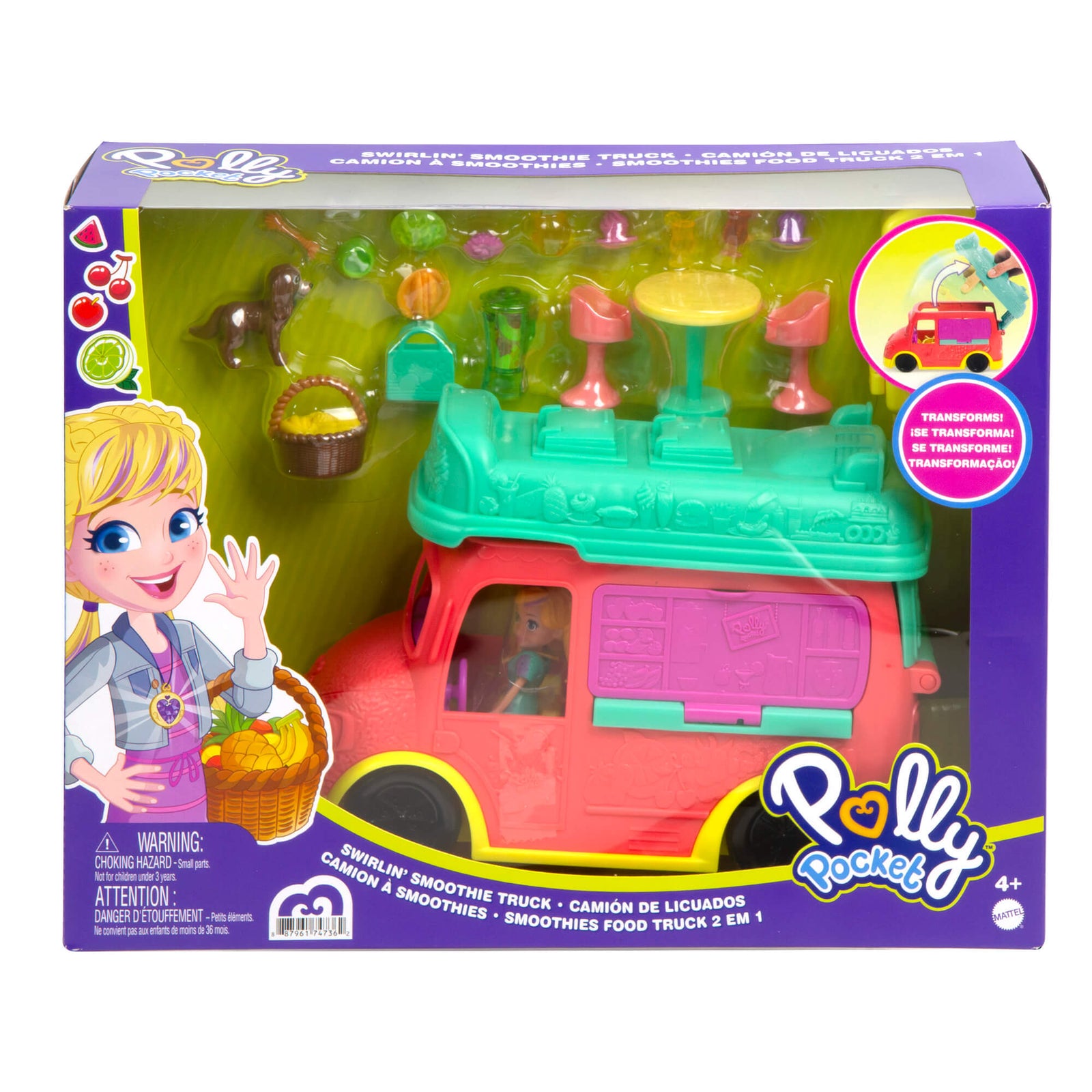 Polly Pocket Swirlin' Smoothie Truck – Maziply Toys