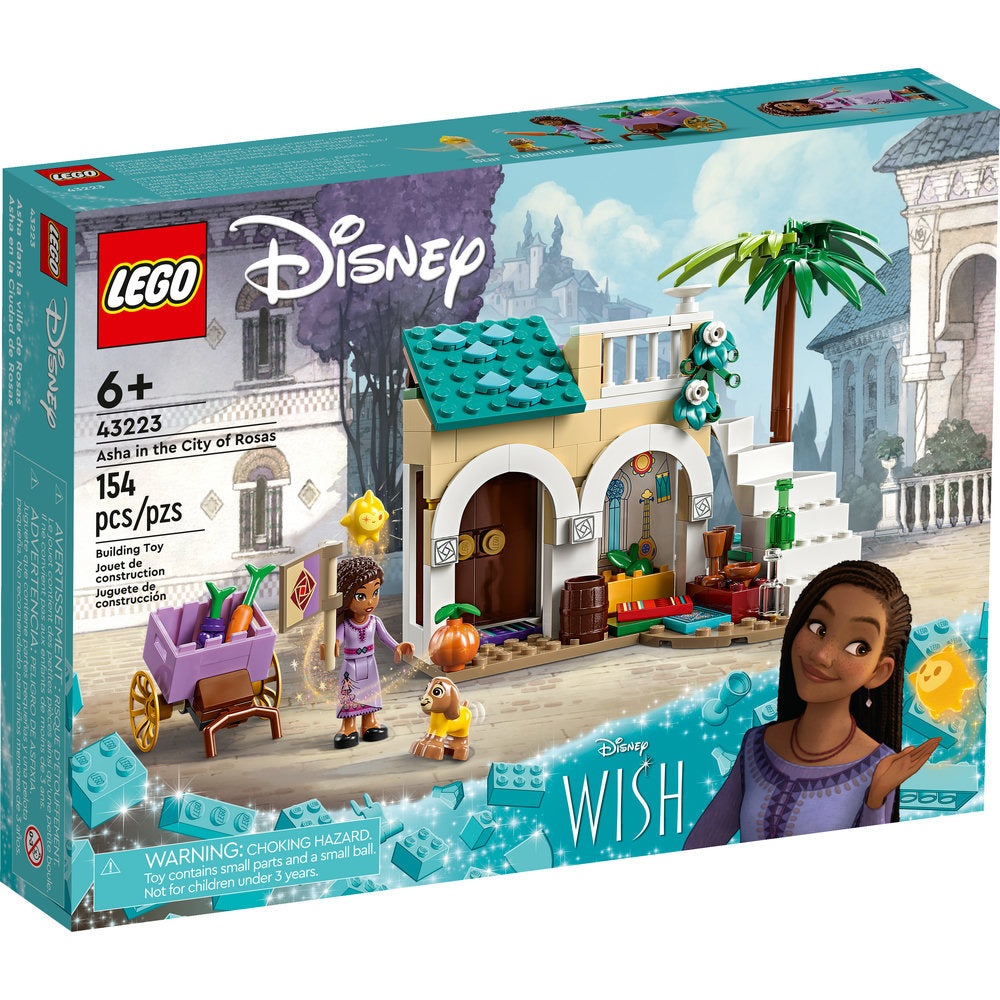 Front Box image of the LEGO® Disney Princess Wish Asha in the City of Rosas 154 Piece Building Set