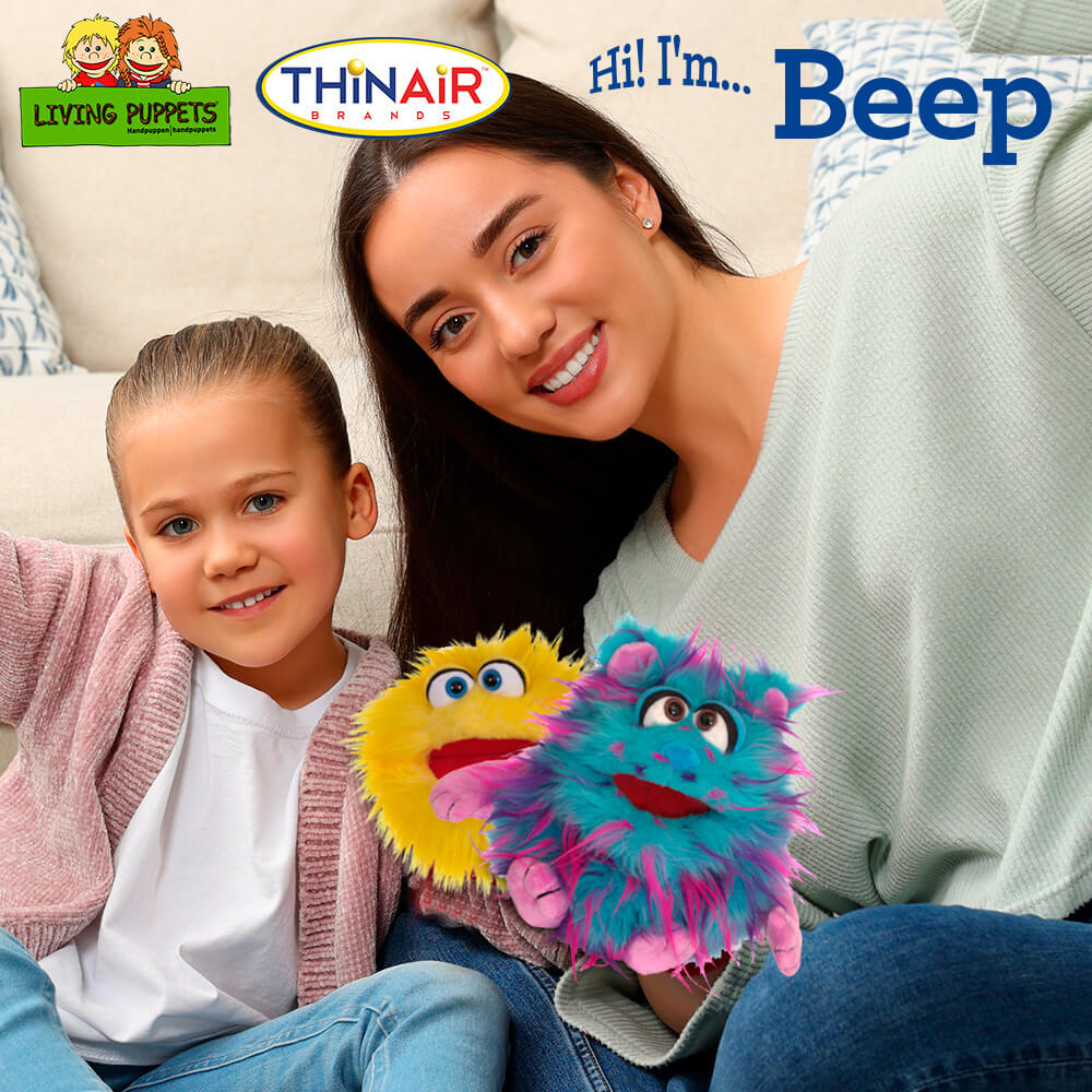 Thin Air Brands Living Puppets Beep 9-Inch Monster Puppet