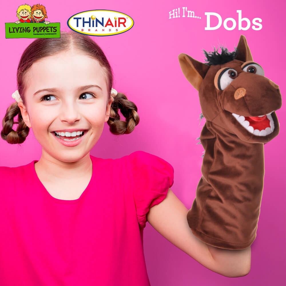 Thin Air Brands Living Puppets Dobs 14-Inch Horse Puppet