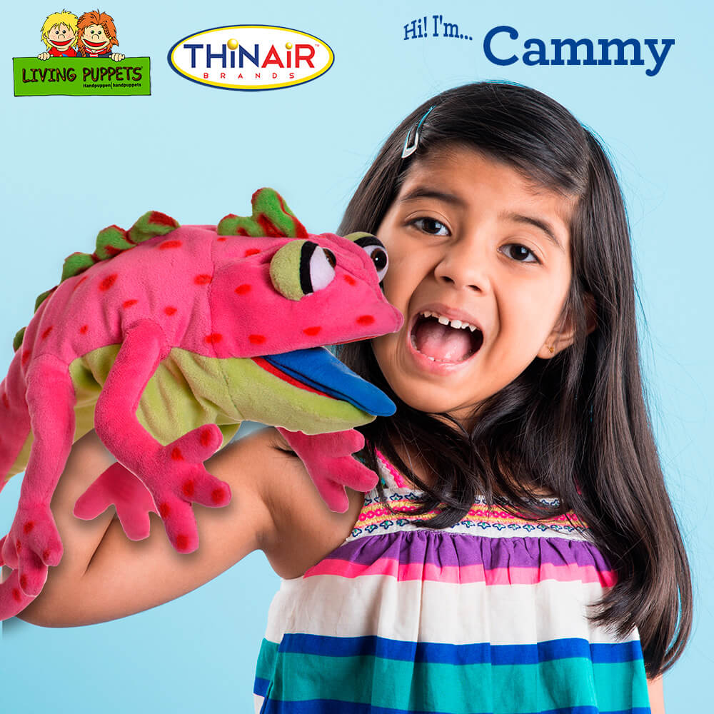 Thin Air Brands Living Puppets Cammy 16-Inch Chameleon Puppet