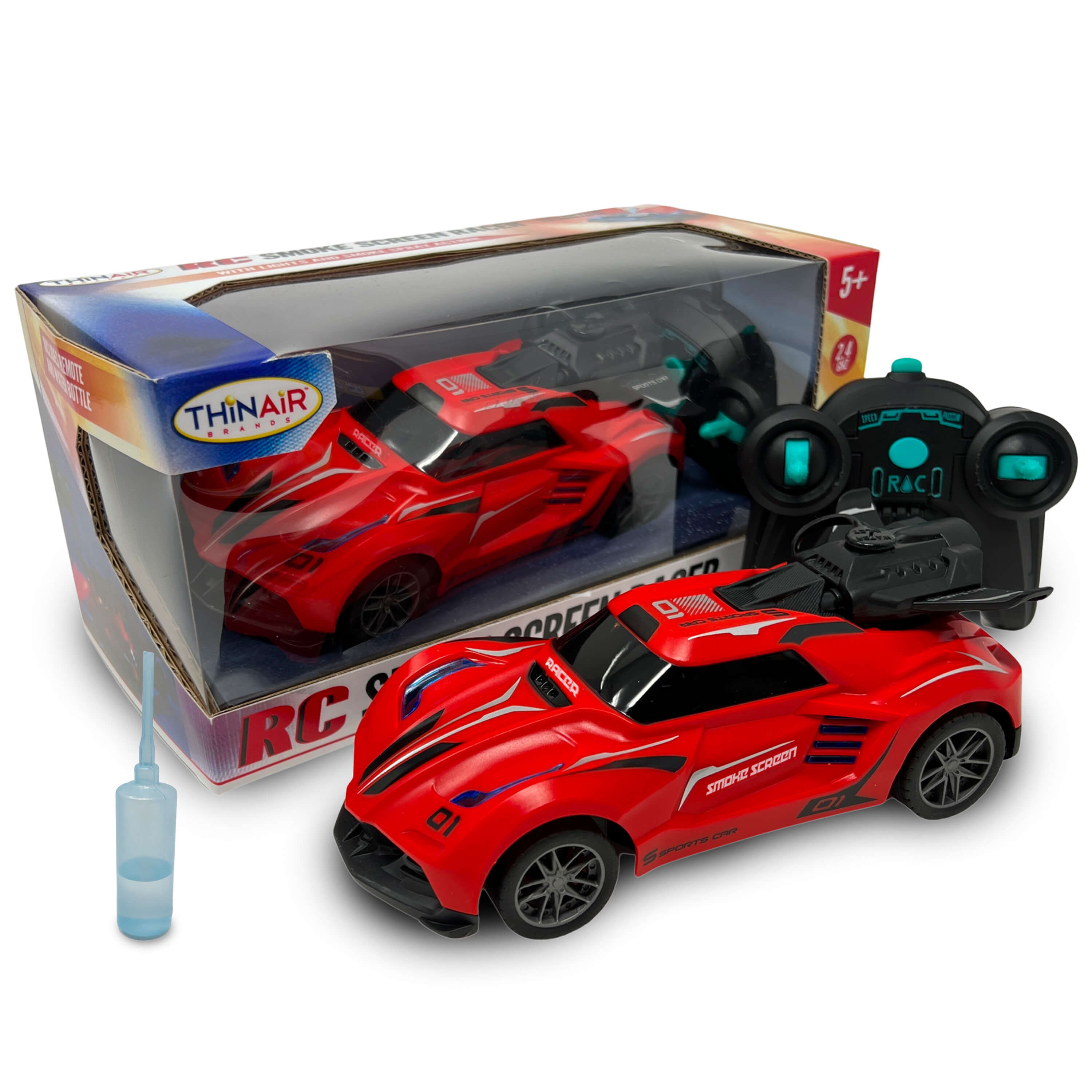 Thin Air Brands Red RC Smoke Screen Racer