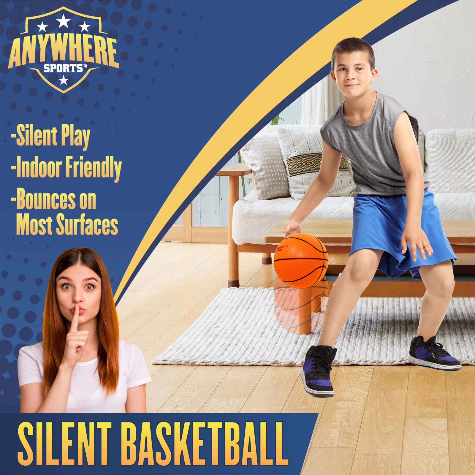 Thin Air Brands Silent Basketball 7-Inch