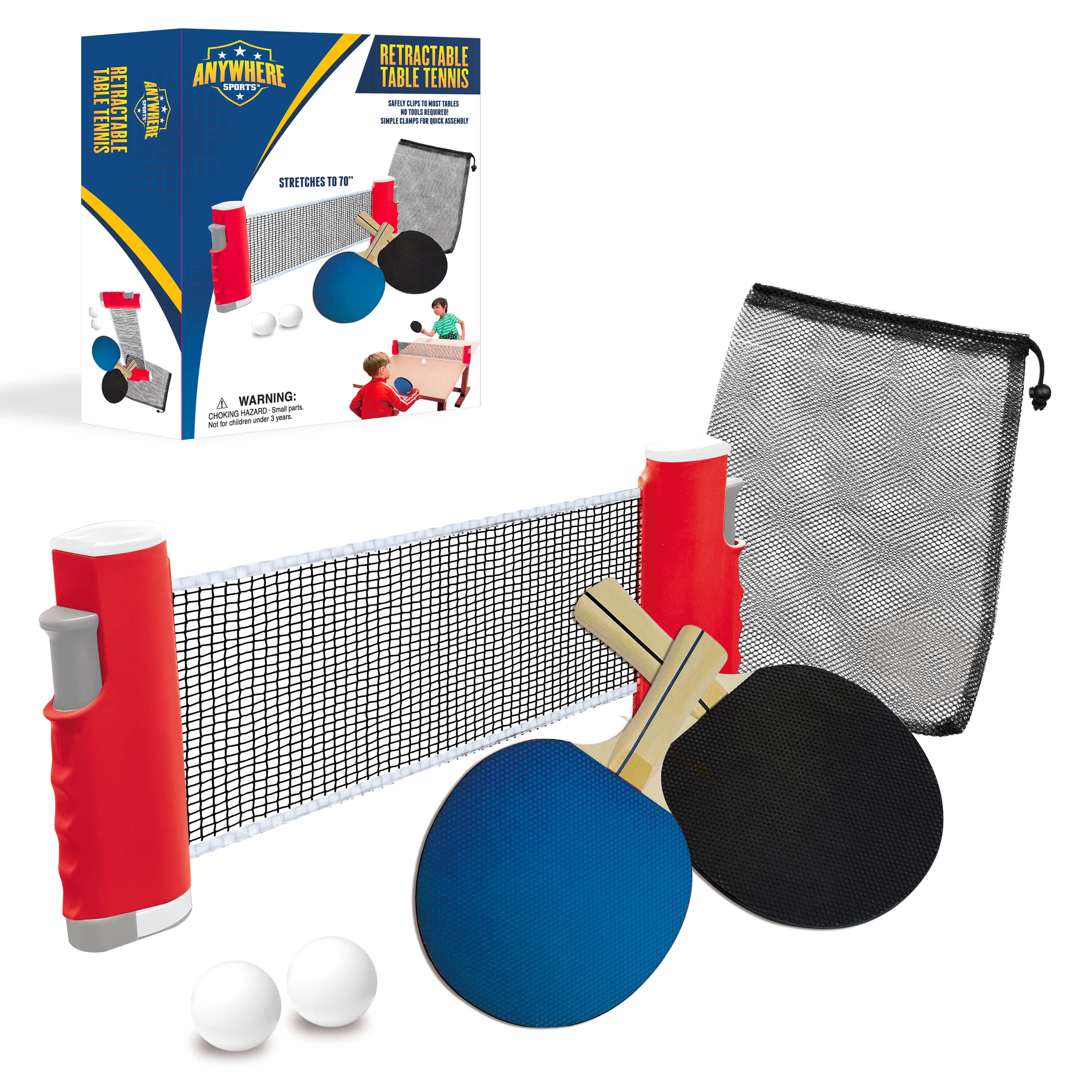 Thin Air Brands Retractable Table Tennis Set