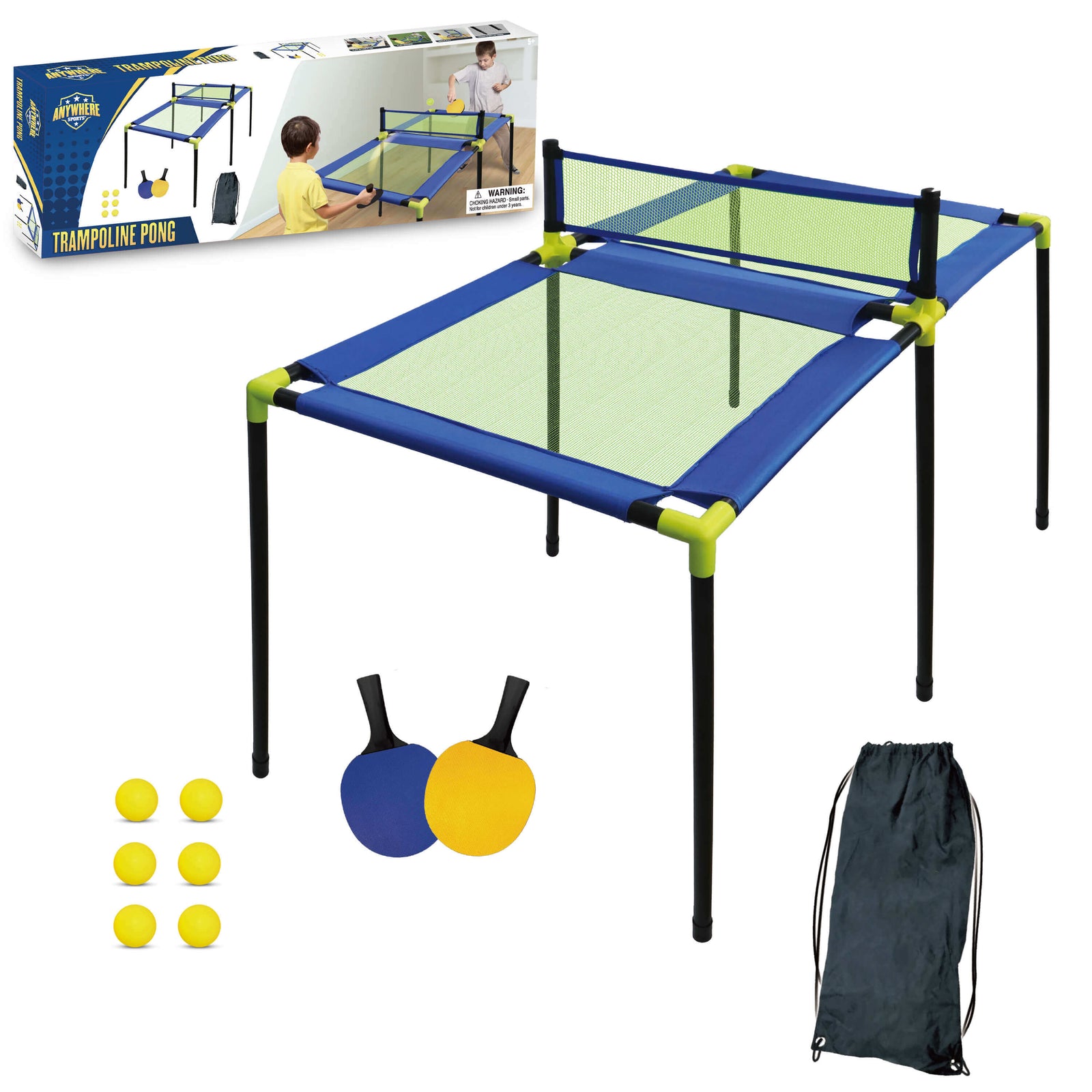 Thin Air Brands Trampoline Pong Table Tennis Set