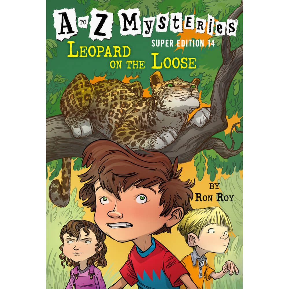 A to Z Mysteries Super Edition #14: Leopard on the Loose (Paperback) front book cover
